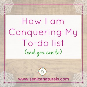 How I am Conquering My To-do list